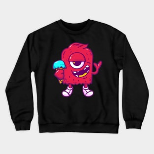 Monster cute ice cream Crewneck Sweatshirt